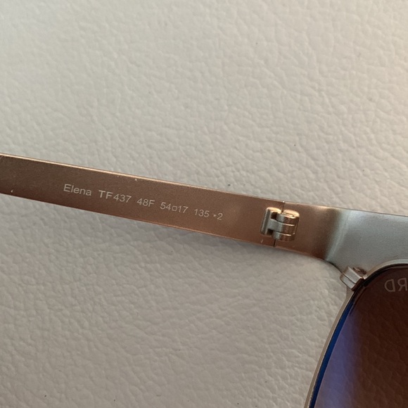 NEW TOM FORD SUNGLASSES ft0437 W197 BEC 48F Metal - Picture 5 of 7